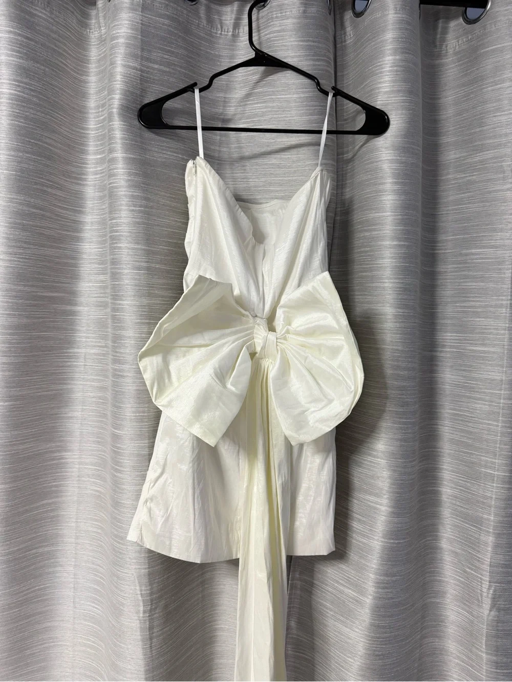 Lovely Day White Ruched Mini Dress - Picture 2 of 3